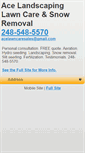 Mobile Screenshot of acelawncare.com
